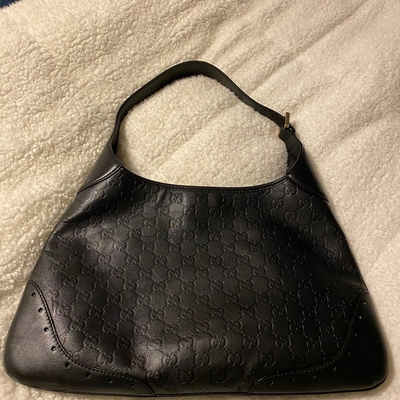 Authentic Black Leather Gucci hobo bag. Good condn - Picture 2 of 7